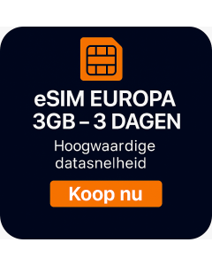 eSIM EUROPA 3GB - 3 DAGEN