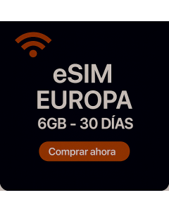eSIM EUROPA 6GB - 30 DÍAS