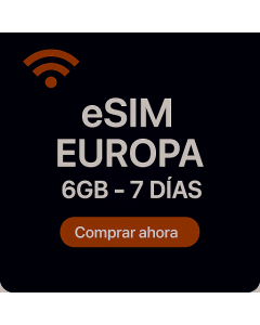 eSIM EUROPA 6GB - 7 DÍAS