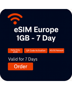 eSIM Europe 1GB - 7 Day