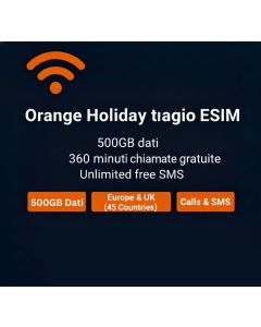 eSIM europea Orange Holiday da 500 GB