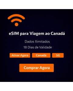 eSIM ilimitado para o Canadá por 18 dias
