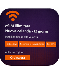 eSIM illimitata Nuova Zelanda - 12 giorni