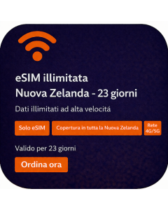 eSIM illimitata Nuova Zelanda - 23 giorni
