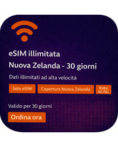 eSIM illimitata Nuova Zelanda - 30 giorni