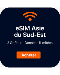 eSIM voix/données 8 jours (2 Go par jour illimités)