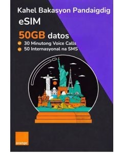 Kumuha ng eSIM Bakasyon Pandaigdig 50GB – 30 Araw (Aktibo sa 100+ Bansa)