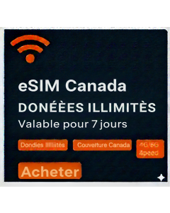 eSIM Canada Illimitée - 7 Jours