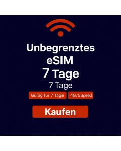 Unbegrenztes Datenvolumen in Europa – 7 Tage