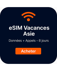 Huit jours, un Go par jour eSIM avec appels gratuits