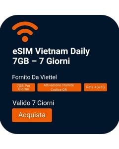 Activate eSIM Vietnam Daily 7GB - 7 Days (Viettel)