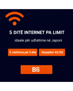eSIM KDDI Japan për 5 ditë