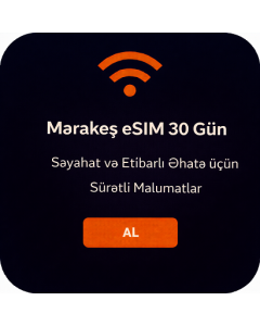 Mərakeş eSIM 30 Gün – Səyahət və Etibarlı Əhatə üçün Sürətli Məlumatlar