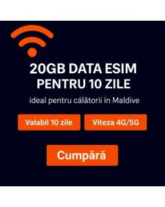 Dhiraagu eSIM pentru Maldive (10 zile)