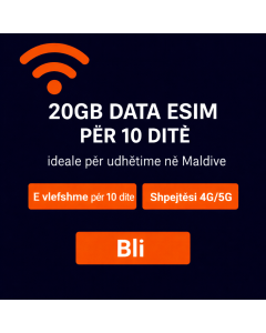 Dhiraagu eSIM për Maldive (10 ditë)