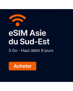 Meilleures eSIM de 5 Go pour l'Asie du Sud-Est