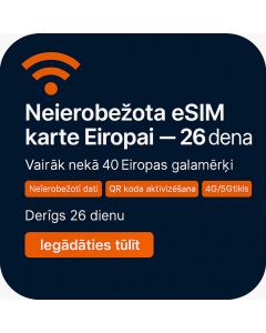 Neierobežoti Eiropas dati 26 dienas