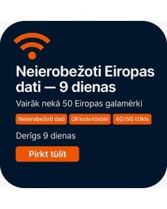 Neierobežoti Eiropas dati — 9 dienas