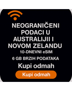 NEOGRANIČENI PODACI U AUSTRALIJI I NOVOM ZELANDU 10-DNEVNI eSIM 6 GB BRZIH PODATAKA