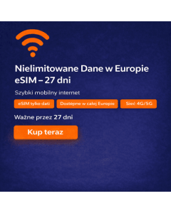 Nielimitowane dane europejskie przez 27 dni