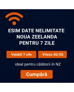 eSIM nelimitat în Noua Zeelandă timp de 7 zile