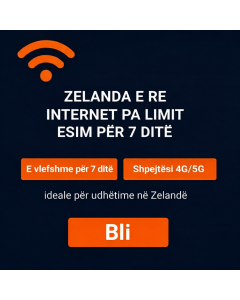 eSIM i pakufizuar i Zelandës së Re për 7 ditë