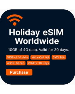 Worldwide Orange Holiday eSIM for 30 Days