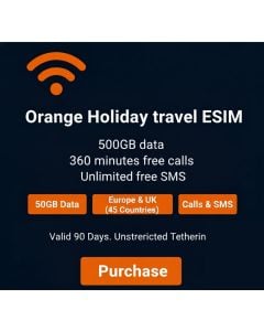 Orange Holiday 500GB European eSIM