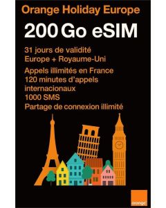 Orange Holiday Europe 200GB eSIM
