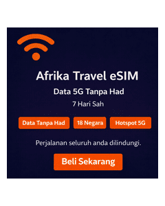 Perjalanan Afrika Terbaik Tanpa Had eSIM 7 Hari