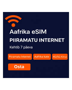 Reisi Aafrikas: piiramatu eSIM 7 päeva