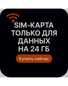 SIM-карта только для данных на 24 ГБ