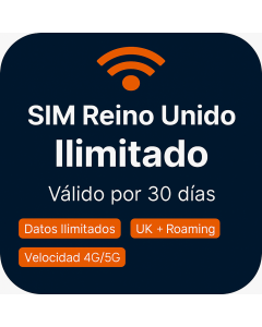 Sim de datos ilimitados, treinta GB de datos en roaming
