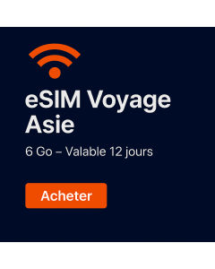 Six Go, douze jours, eSIM Asie illimitée