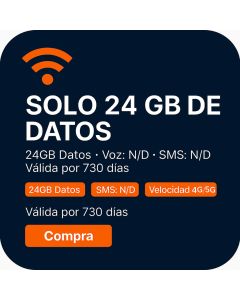 SOLO 24 GB DE DATOS