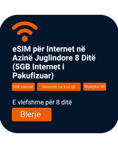 Azia Juglindore eSIM Të Dhënash 8-Ditëshe (5GB Të Pakufizuara)