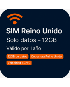 Tarjeta SIM de solo datos de doce GB