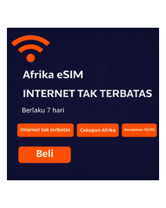 Travel Africa Top Unlimited eSIM 7 Hari