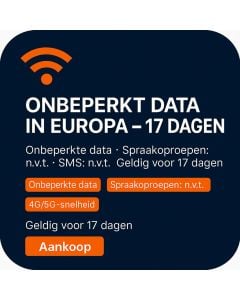 ONBEPERKT DATA IN EUROPA – 17 DAGEN
