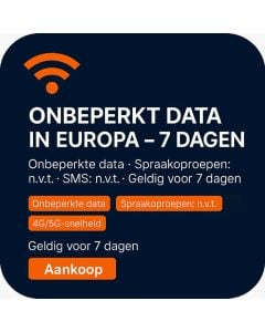 ONBEPERKT DATA IN EUROPA – 7 DAGEN