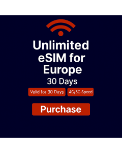 Unlimited Europe Data 30 days