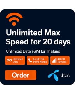 Thailand 20 Days Unlimited Max Speed eSIM