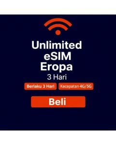 Paket Data Eropa Tanpa Batas - 3 Hari