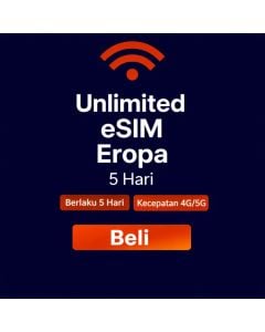 Paket Data Eropa Tanpa Batas - 5 Hari