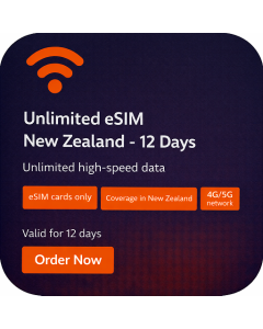 Unlimited eSIM New Zealand - 12 Days