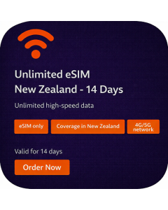 Unlimited eSIM New Zealand - 14 Days