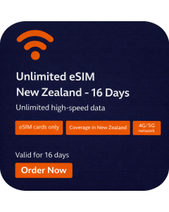 Unlimited eSIM New Zealand - 16 Days
