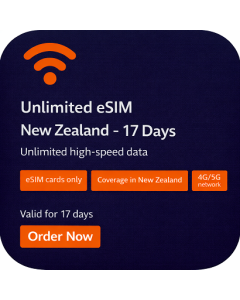 Unlimited eSIM New Zealand - 17 Days