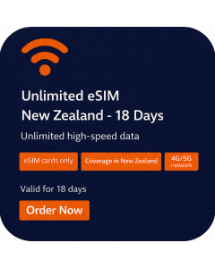 Unlimited eSIM New Zealand - 18 Days