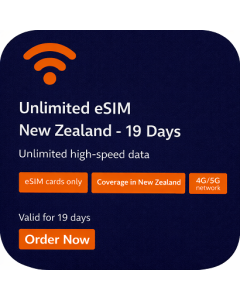 Unlimited eSIM New Zealand - 19 Days
